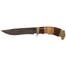 Нож нескладной дамасская сталь ГЕПАРД (4192)д