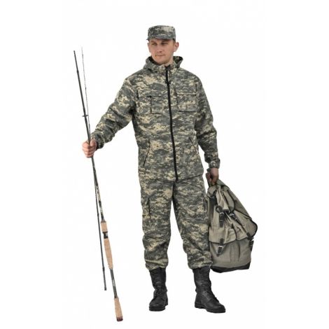 Костюм мужской "Турист 2" летний кмф Твилл Пич "Св. серая цифра"