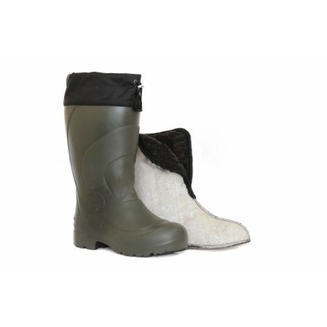 Сапоги ЭВА мужские зимние "Барс" -65С, с 4-слойным чулком и манжетой, оливковые