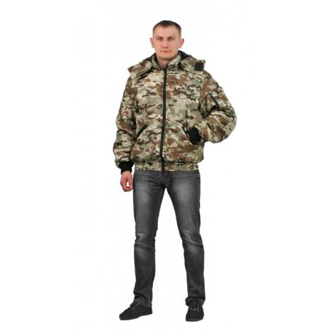 Куртка мужская "Бомбер" демисезонная тк.Мак-мембрана "Мультикам"