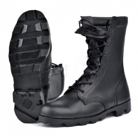 БОТИНКИ АРМЕЙСКИЕ С ВЫСОКИМИ БЕРЦАМИ НАТО на искуственном меху, арт.199М