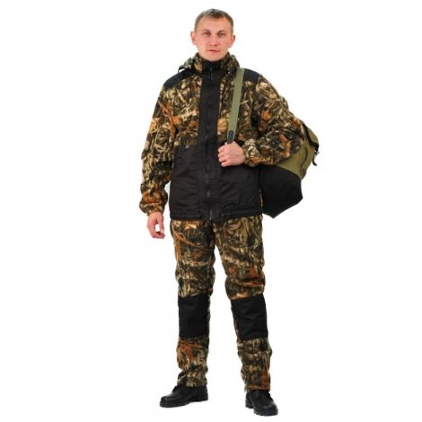 Флисовый костюм "Панда" кмф "Тростник" с накладками,350г/м2
