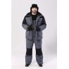 Костюм мужской "Полюс" (Термофайбер) зимний т.Таслан "Серый с черным"