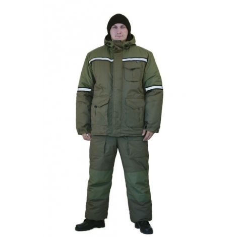 Костюм мужской "Полюс" (Термофайбер) зимний хаки