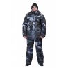 Костюм мужской "Вепрь" зимний кмф алова "Серый мох" подкладка флис 180г