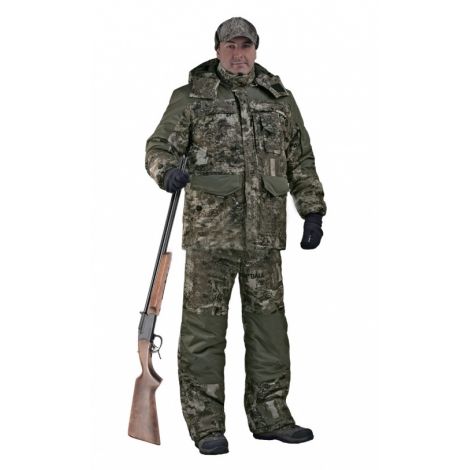 Костюм мужской "Nordwig Fox" зимний кмф алова "пейнтбол хаки" подкладка флис 180г