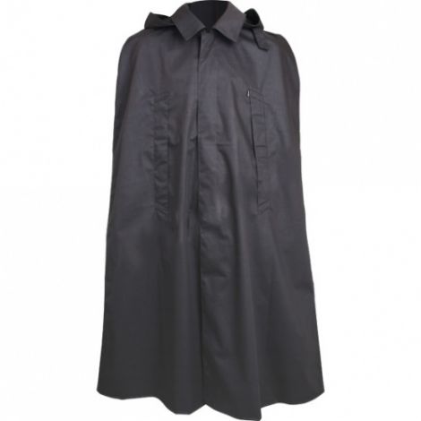 Плащ-накидка черная, прорезиненная