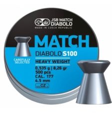 Пули пневматические Blue Match Diabolo S100 4,5 мм 0,535 грамма (500 шт.)