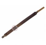 Ремень погонный с противоск. стропой с регулировкой / кожа / коричневый 220380035