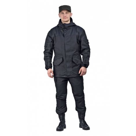 Костюм мужской "Горка 3" летний палатка ЧЁРНЫЙ 100% хлопок