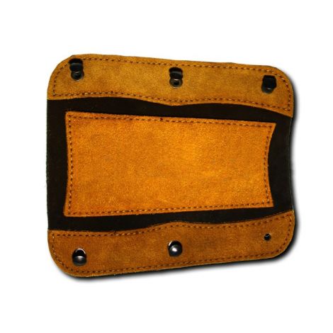 Крага на шнуровке бежевая (комбинированная замша)