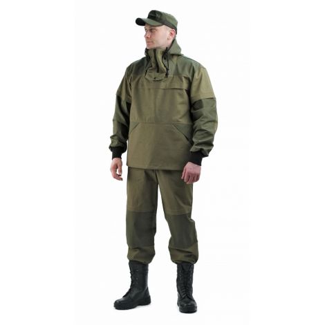 Костюм противоэнцефалитный-2 летний, "палатка хаки+олива 235", с ловушками и бязевой юбкой 100% хл