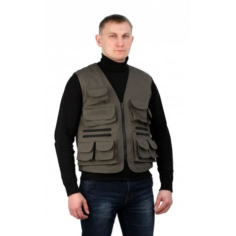 Жилет мужской "Профи"рип-стоп "хаки"