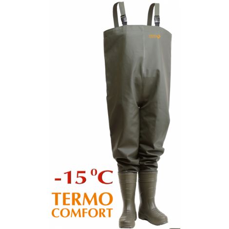 Полукомбинезон рыбацкий мужской Haski-Light(ЭВА) С098 олива (винитол)