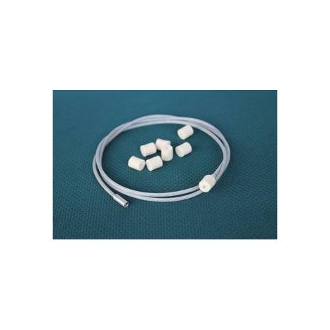 Гибкий шомпол ЧИСТОGUN для нарезных от. 22 (5,6мм.), адаптер под ерши/насадки США, дюраль, резьба мама 8/32