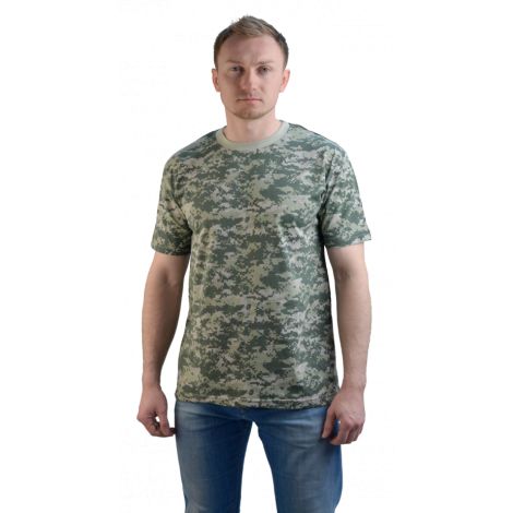 Футболка кмф "Цифра светло-зеленая"