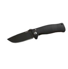 Нож LionSteel серии SR ALUMINUM лезвие 78 мм чёрное, рукоять - анодированный алюминий, цвет чёрный