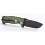 Нож LionSteel серии SR-1 Aluminium лезвие 94 мм черное, рукоять - зеленая
