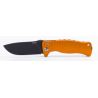 Нож LionSteel серии SR-1 Aluminium лезвие 94 мм черное, рукоять - оранжевая