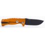 Нож LionSteel серии SR-1 Aluminium лезвие 94 мм черное, рукоять - оранжевая