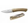 Нож LionSteel серии TiSpine лезвие 85 мм, рукоять - титан, цвет золотой