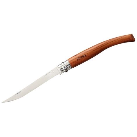 Нож Opinel серии Slim №12, филейный, клинок 12см., нержавеющая сталь, зеркальная полировка, рукоять-бубинга