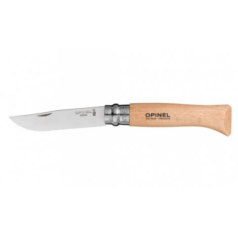 Нож Opinel серии Tradition №08, клинок 8,5см., нержавеющая сталь, рукоять - бук, чехол