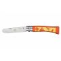 Нож Opinel серии MyFirstOpinel №07, клинок 8см., нерж.сталь, рукоять-бук, цвет-оранжевый