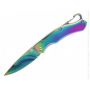 Нож Tekut "Dapper", серии Fashion, лезвие 59 общ.135, рук - нерж.сталь, цвет - спектр