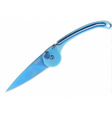 Нож Tekut сувенирный "Mini Pecker", лезвие 45, общ. 110, материал - нерж. сталь, цвет - синий