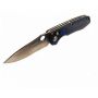 Нож Sanrenmu серии Tactical, лезвие 81,5 мм, рукоять микарта синяя
