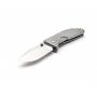 Нож Sanrenmu, лезвие 68 мм, рукоять алюминий серая