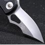 Нож Sanrenmu серии EDC, лезвие 65мм., цвет - сталь, рукоять - пластик, цвет - черный