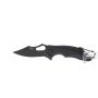 Нож Sanrenmu серии EDC, лезвие 65мм., цвет - черный, рукоять - пластик, цвет - черный