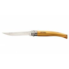 Нож Opinel серии Slim №10, филейный, клинок 10см., нержавеющая сталь, зеркальная полировка, рукоять - олива