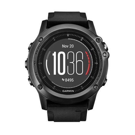 Garmin FENIX® 3 Sapphire HR с черным ремешком и встроенным пульсометром