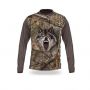 Футболка с длинным рукавом 3DX "Волк"