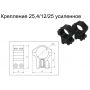 Крепление 25,4/12/25 усиленное