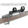 Крепление для прицела 30мм быстросъёмное МАК для CZ 550(5072-30047)