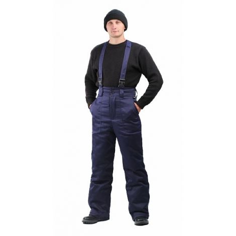 Брюки мужские зимние тк.грета т-синие