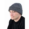 Шапка трикотажная серая, двойная вязка, 6 класс