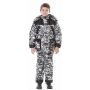 Костюм утепленный детский "Зима" цв.Светлый пиксель