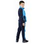 Костюм детский трикотажный ТИгР т.синий с голубым (куртка + брюки 100% хб)