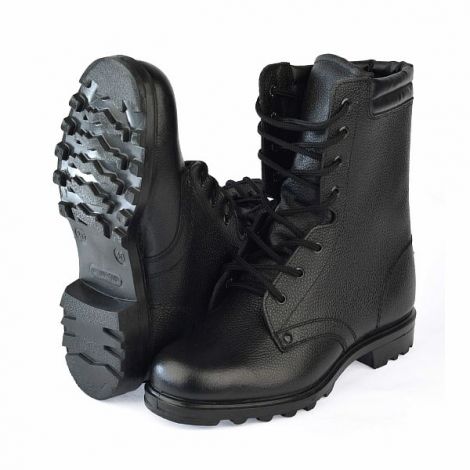 Ботинки с высокими берцами "Армейские" верх-юфть, подошва-резина