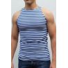 Майка-тельняшка, с голубой полосой
