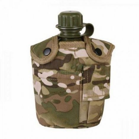 Фляга США с чехлом и кружкой MIL-TEC, цвет Multitarn