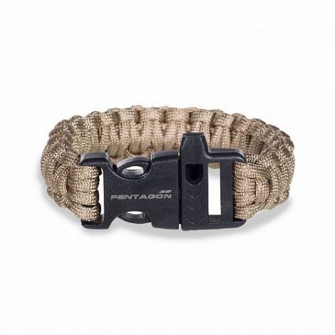 Браслет паракорд Pentagon, цвет Coyote