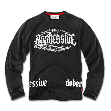 Лонгслив AGGRESSIVE, цвет Black (LS08) Лонгслив AGGRESSIVE, цвет Black (LS08)