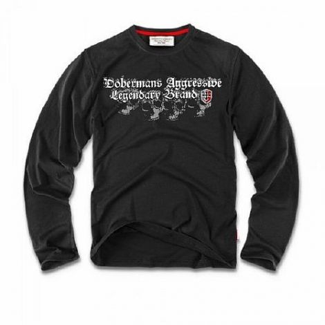 Лонгслив DOBERMANS SKULL, цвет Black (LS06) Лонгслив DOBERMANS SKULL, цвет Black (LS06)