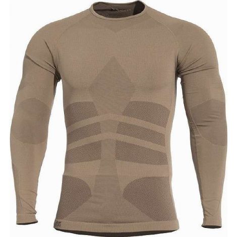 Компрессионный лонгслив PLEXIS Pentagon, цвет Coyote